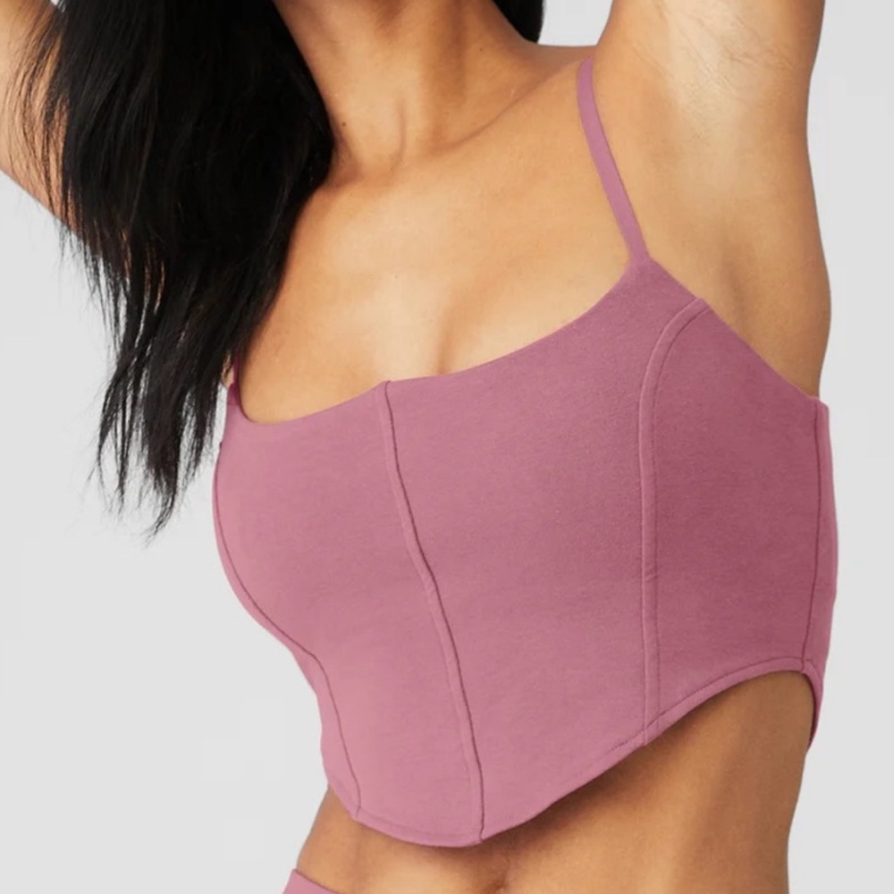 ALO Yoga Berry Corset Tank Top